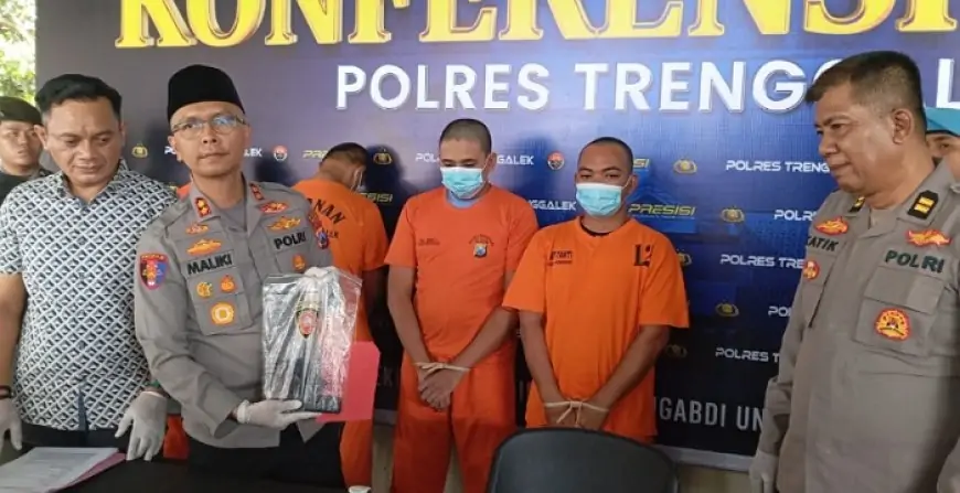 Polres Trenggalek Bongkar Kepemilikan Senpi Ilegal, Dua Pemuda Diamankan Bersama Barang Bukti Lengkap