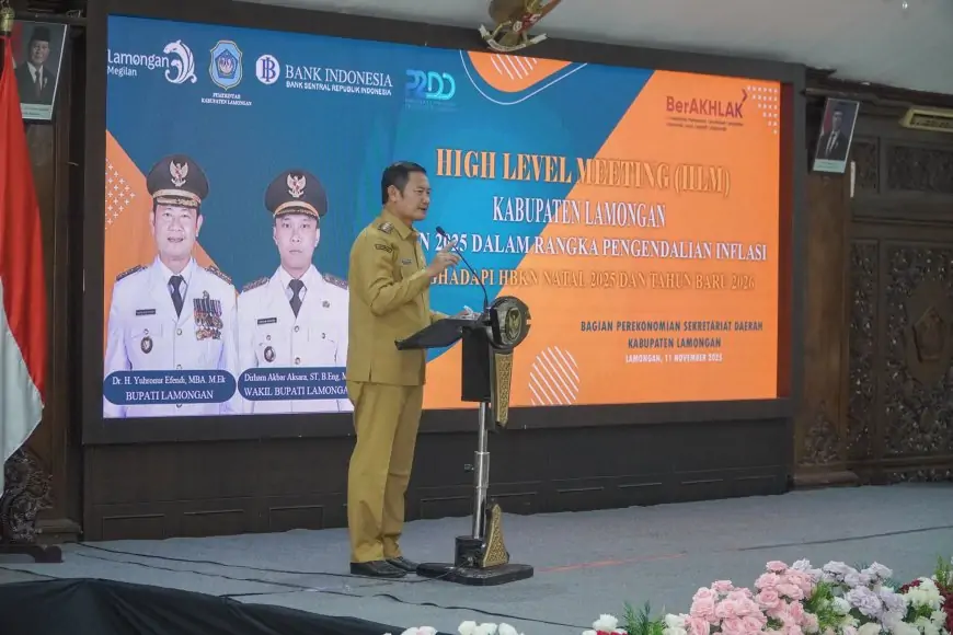 Kendalikan Inflasi Jelang Nataru 2026, Pemkab Lamongan Gelar HLM