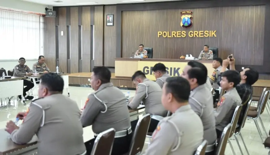 Jelang Operasi Lilin, Polres Gresik Mantapkan Kesiapan Lewa