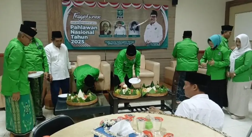 Gus Dur Pahlawan Nasional, Fraksi PKB  Lamongan Gelar Do'a dan Tasyakuran