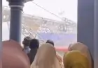 Diterjang Hujan dan Angin Kencang, Panggung Hajatan di Lamongan Roboh