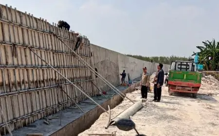 Parapet Rampung, Warga Desa Jono Kini Tak Takut Banjir di Musim Hujan