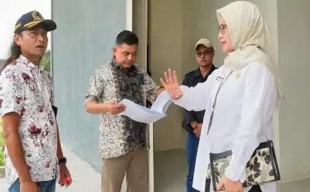 Komisi C DPRD Lamongan Sidak Proyek Balai Seni Rp 4,3 Miliar Milik Disparbud