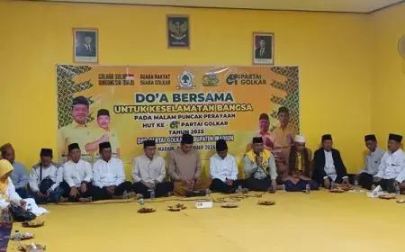 Doa Bersama Golkar Madiun: Mohon Keselamatan Bangsa dan Target Menang Pemilu