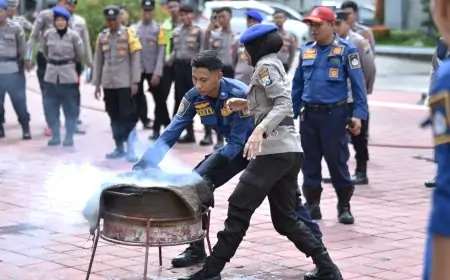 Polres Gresik Gembleng Anggota Miliki Jiwa Penolong, Harus Respons Cepat Situasi Darurat