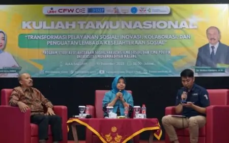 UMM Gelar Kuliah Tamu Nasional Bahas Transformasi Pelayanan Sosial  dan Urgensi Pekerja Sosial Medis
