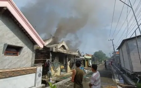 Rumah Warga di Lamongan, Dilalap Api, Total Kerugian Rp100 Juta