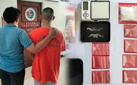 Simpan 9,116 Gram Sabu Dibawah Kasur Diringkus Polisi