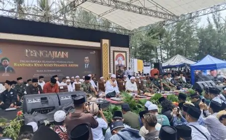 Doa dan Sejarah Menyatu di Runway Banongan, Pengajian Akbar Iringi Pembangunan Bandara Kiai As’ad Situbondo