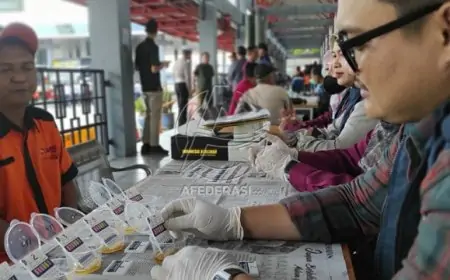 Terminal Gayatri Jadi Fokus Deteksi Dini Narkoba, Puluhan Awak Bus Jalani Test Urine Jelang Nataru 2026