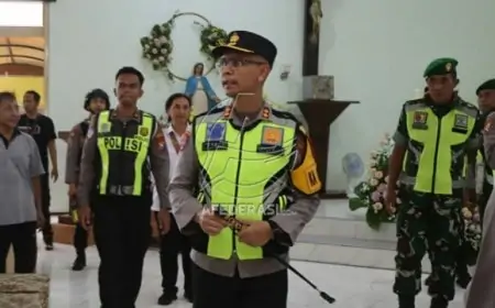 Pastikan Malam Natal Aman, Polres Trenggalek Gelar Patroli Skala Besar Gabungan