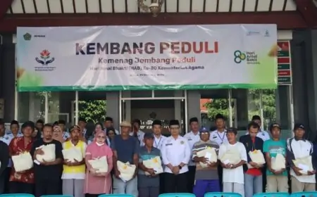 HAB ke-80, Kemenag Jombang Salurkan 1.981 Paket Sembako