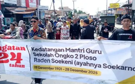 Mengungkap Sejarah: Teatrikal di Jombang Tampilkan Kedatangan Ayah Bung Karno 124 Tahun Lalu