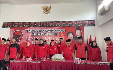 PDI Perjuangan Lamongan Umumkan Pengurus Baru, Dirham Diproyeksikan untuk Pilkada 2029