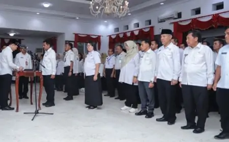 Penghujung 2025, Bupati Trenggalek Lantik 108 Pejabat Imbas Penataan Struktur OPD