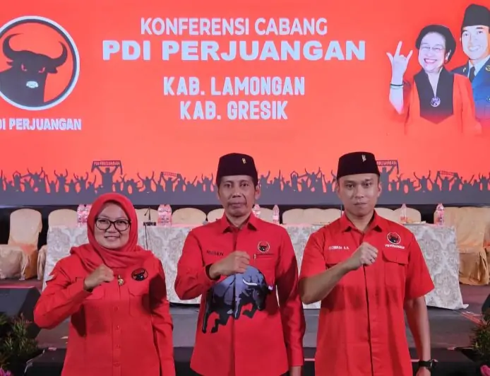 Cak Husen Kembali Nahkodai DPC PDI Perjuangan Lamongan
