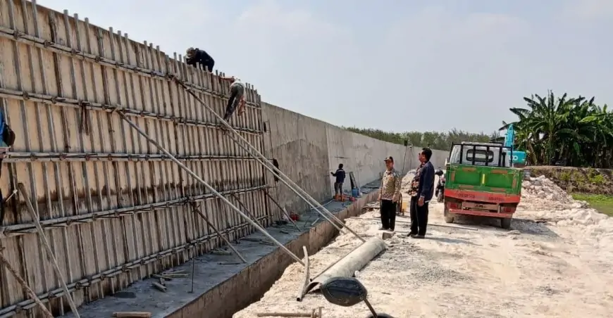 Parapet Rampung, Warga Desa Jono Kini Tak Takut Banjir di Musim Hujan