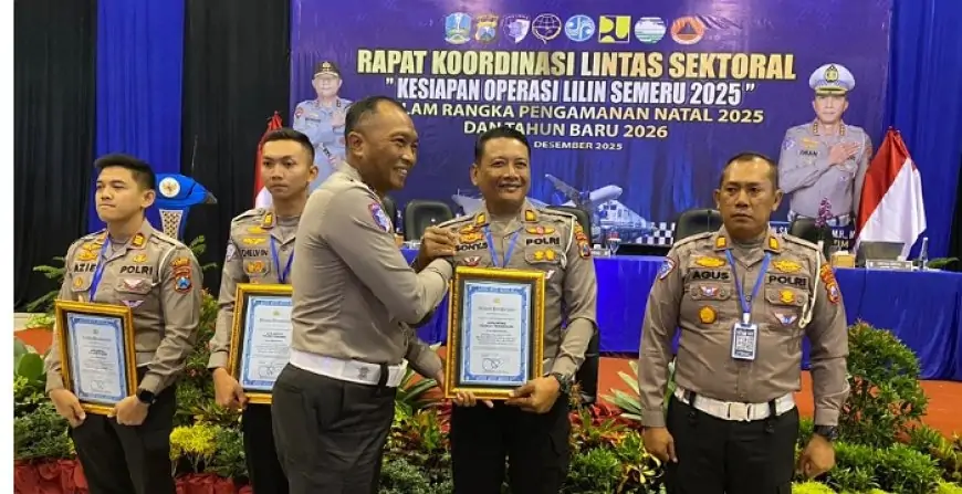 Satlantas Polres Trenggalek Raih Penghargaan Terbaik III Penindakan Balap Liar dari Polda Jatim