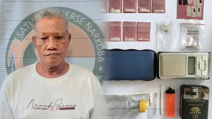 Simpan 9 Klip Sabu, Kakek Krian Dibekuk Polisi