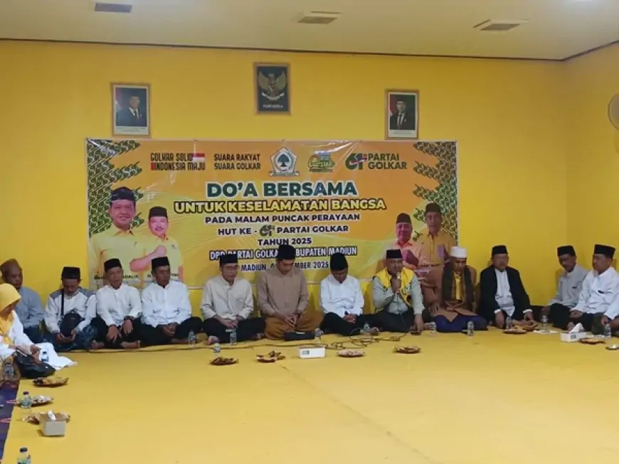 Doa Bersama Golkar Madiun: Mohon Keselamatan Bangsa dan Target Menang Pemilu