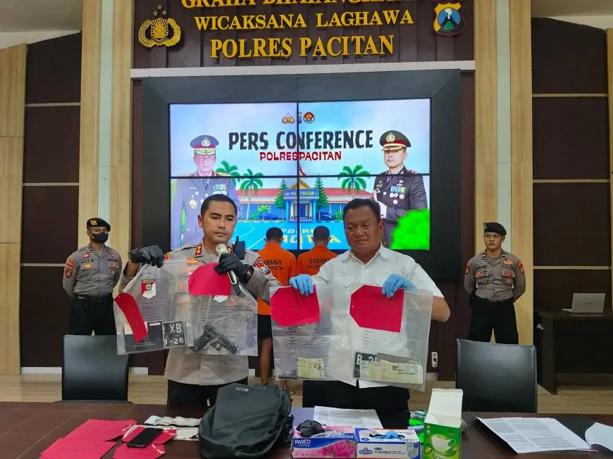 Polres Pacitan Ungkap Sindikat Pelaku Curanmor Bersenjata