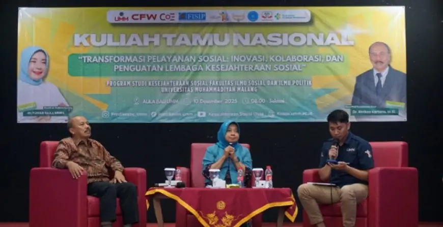 UMM Gelar Kuliah Tamu Nasional Bahas Transformasi Pelayanan Sosial  dan Urgensi Pekerja Sosial Medis