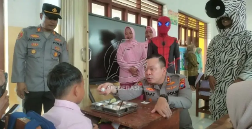 Kapolres Tulungagung Resmi Launching SPPG Jarakan, Hari Pertama 1.000 Porsi Makan Bergizi Dibagikan