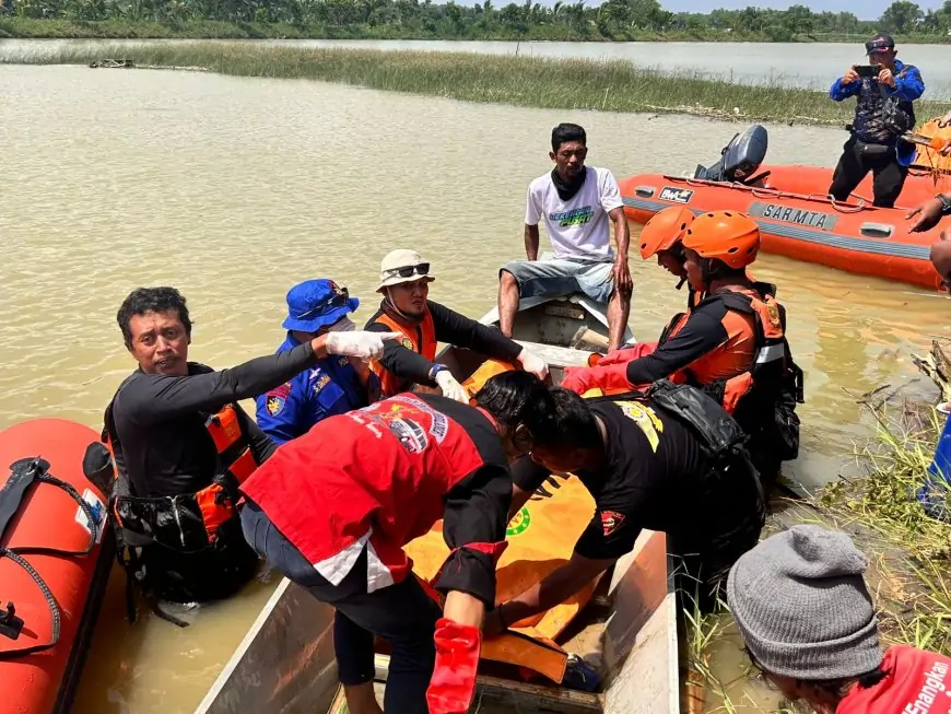 Dua Hari Pencarian, Jenazah Santri Tenggelam di Lamongan Ditemukan