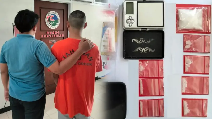 Simpan 9,116 Gram Sabu Dibawah Kasur Diringkus Polisi