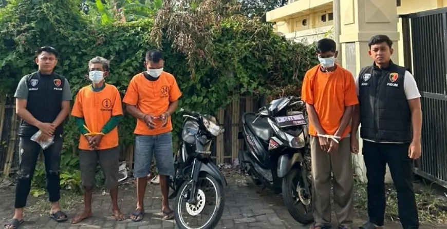 Gerak Cepat Resmob Polres Situbondo Bongkar Komplotan Curanmor, Dua Pelaku dan Penadah Dibekuk