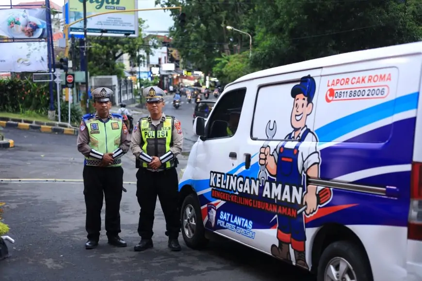 Satlantas Polres Gresik Siagakan Mobil Kelingan Aman