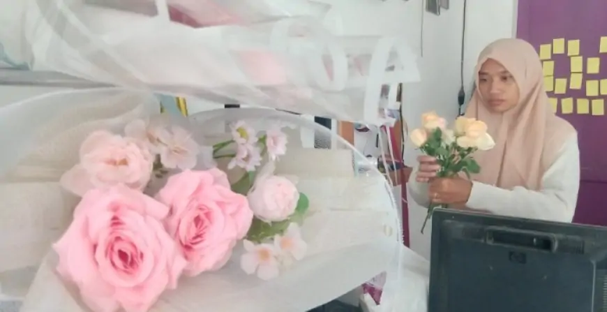 Raih Untung Berlimpah di Hari Ibu, Perajin Buket Fresh Flower  Kebanjiran Pesanan