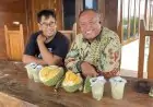 Nikmatnya Es Batil Durian Black Thorn di Kebun Perkasa Farm Lamongan