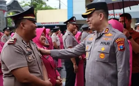 Korps Rapor Polres Tulungagung, 98 Personel Terima Kenaikan Pangkat