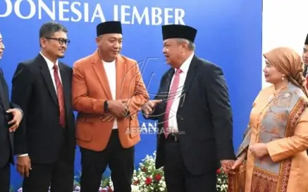 Pengukuhan Kepala KPBI Jember, Bupati Situbondo Tegaskan Penguatan Sinergi Ekonomi Daerah