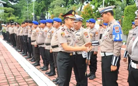 Apel Terakhir Kapolres Gresik AKBP Rovan, Suasana Haru Pecah saat Titip Doa dan Pamitan