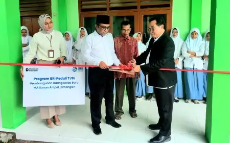 Konsen Bidang Pendidikan, BRI Lamongan Bangun Ruang Kelas Baru di MA Sunan Ampel