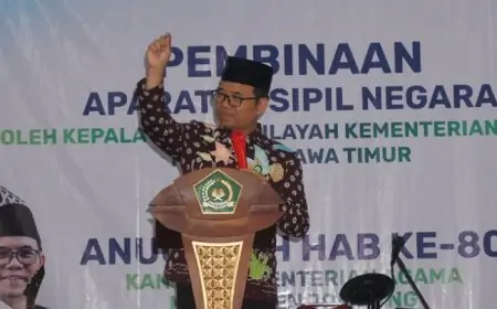 Kakanwil Jatim Gelar Pembinaan ASN Kemenag Jombang