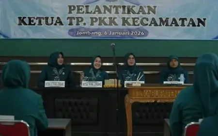Ketua TP PKK Kecamatan Se-Kabupaten Jombang Dilantik