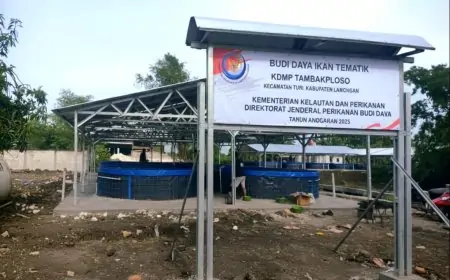 Pembangunan Budidaya Ikan Tematik Hampir Rampung