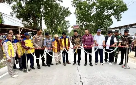 Bupati Lamongan Resmikan Ruas Jalan Plembon–Made Sepanjang 2,45 Kilometer