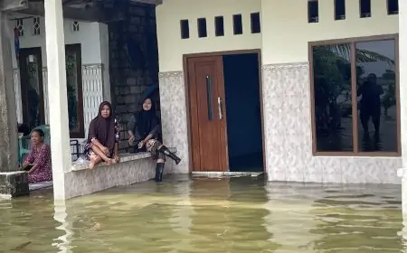 1.840 Rumah di Lamongan Terendam Banjir Luapan Bengawan Jero