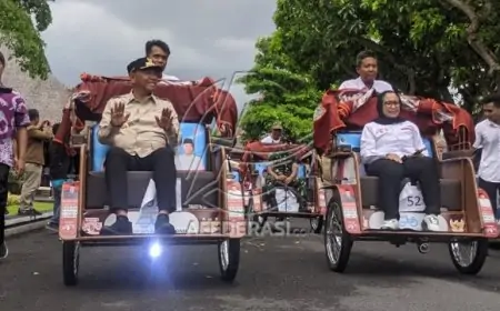Presiden Prabowo Salurkan 200 Becak Listrik di Tulungagung, Ringankan Beban Tukang Becak Lansia