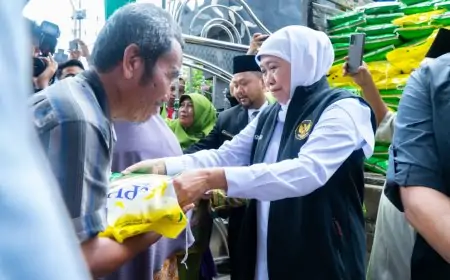 Stabilisasi Harga Bahan Pokok, Pasar Murah di Banjarsari Gresik Diserbu Warga