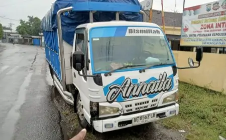 Tabrakan Beruntun, Satpam Ngawi Tewas