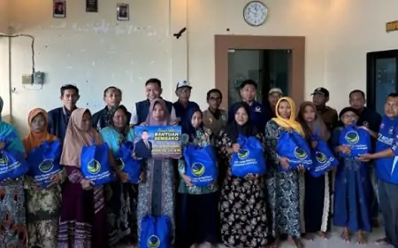 Mas Jiddan Salurkan Ratusan Sembako bagi Warga Bojoasri Lamongan Terdampak Banjir