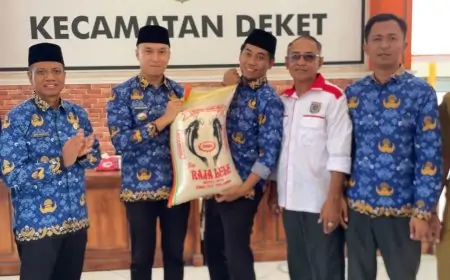 Korpri Lamongan Salurkan 5 Ton Beras untuk Korban Banjir Bengawan Jero