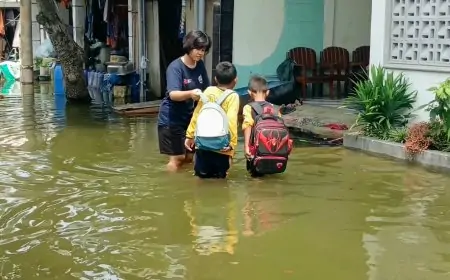 Banjir Bengawan Jero Meluas, 520 Rumah di Desa Sidomulyo Lamongan Terendam Sebulan Lebih