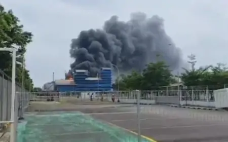 Pabrik Minyak Goreng di Maspion Gresik Terbakar, Api Sempat Picu Ledakan Panel Listrik