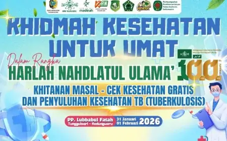 Harlah NU ke-100, ISNU-LKNU Gelar Khitanan Massal dan Pemeriksaan Kesehatan Gratis